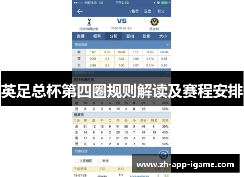 英足总杯第四圈规则解读及赛程安排